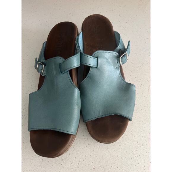 Saniya size 39 US 9 Dicte sandal in teal - Picture 2 of 4